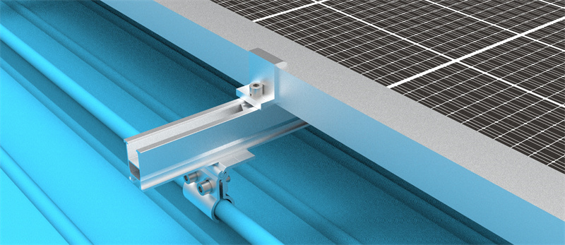 Metal Dach Solar Opriichte System-Detail22